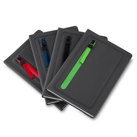 CADERNO COM PORTA OBJETOS NA CAPA-CAD110