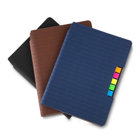 CADERNO COM STICKY NOTE