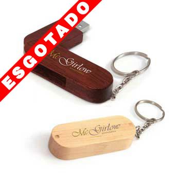 PEN DRIVE CHAVEIRO BAMBU